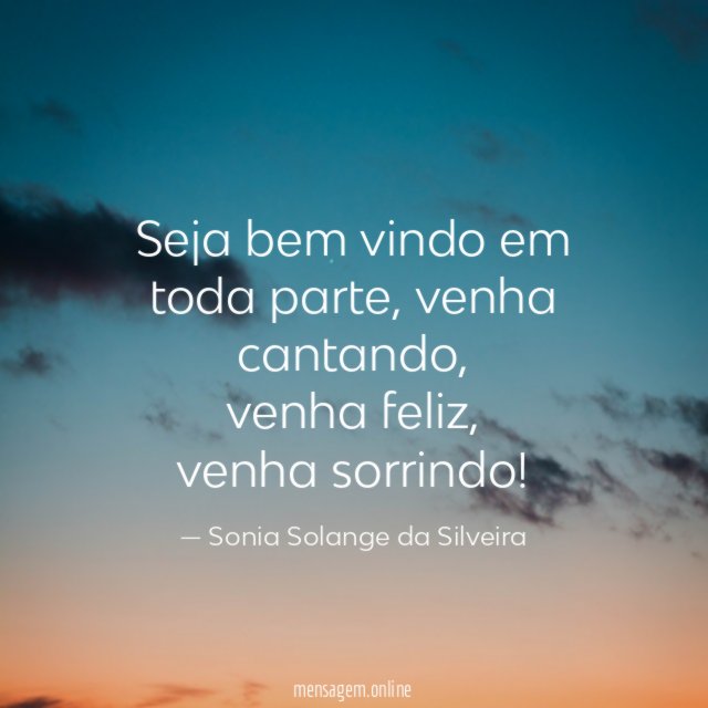 Seja bem vindo em toda parte