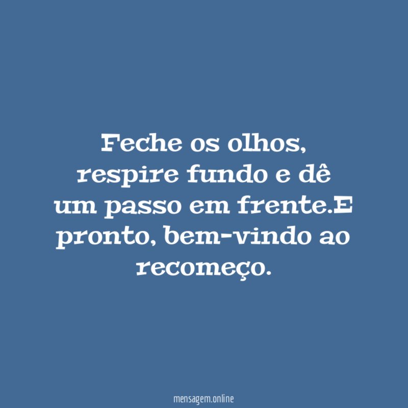 Feche os olhos