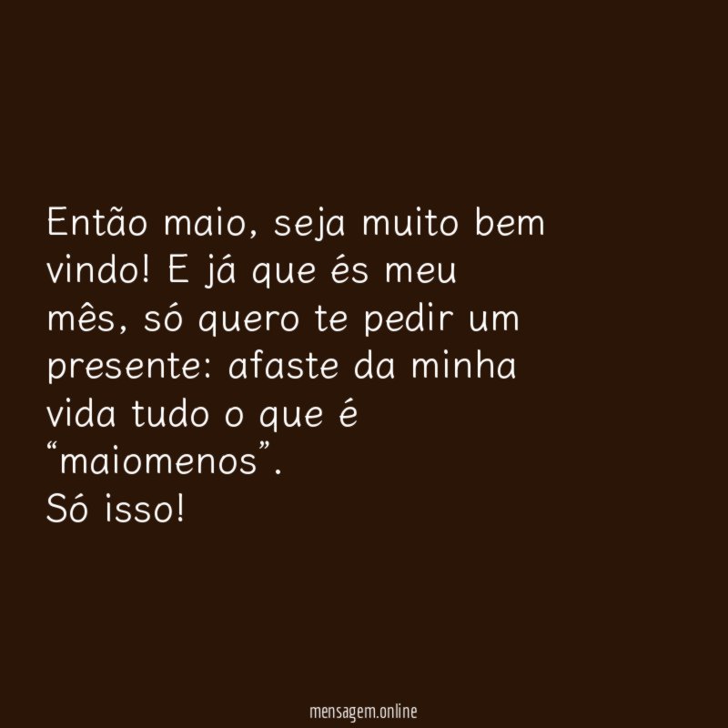 Então maio