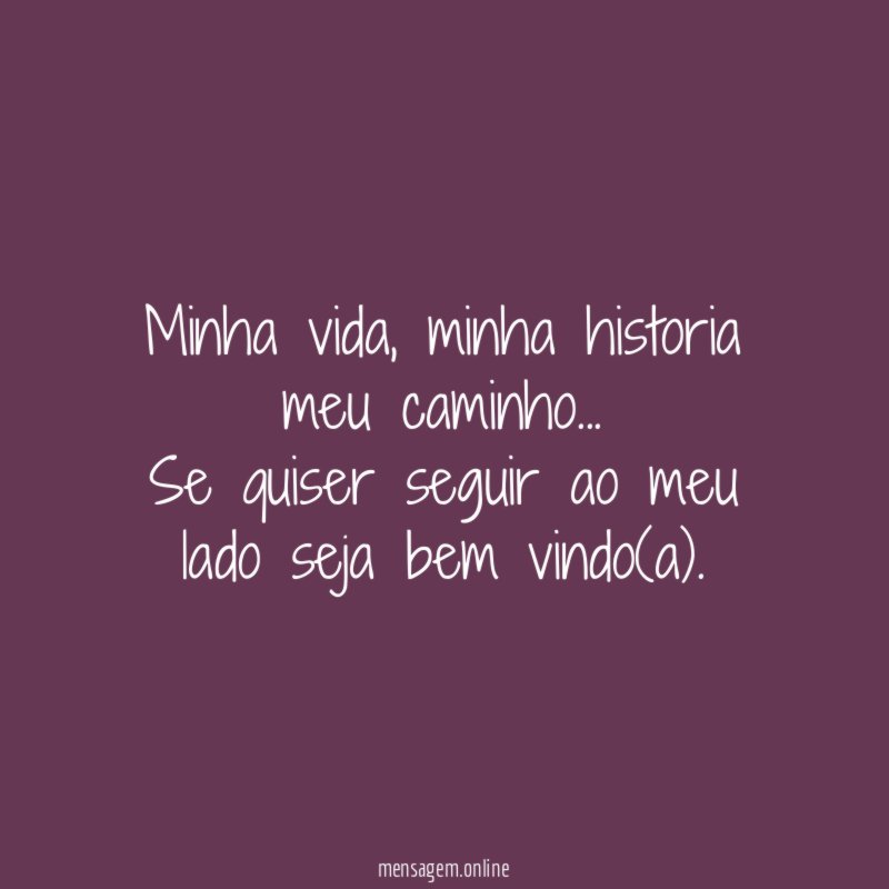 Minha vida