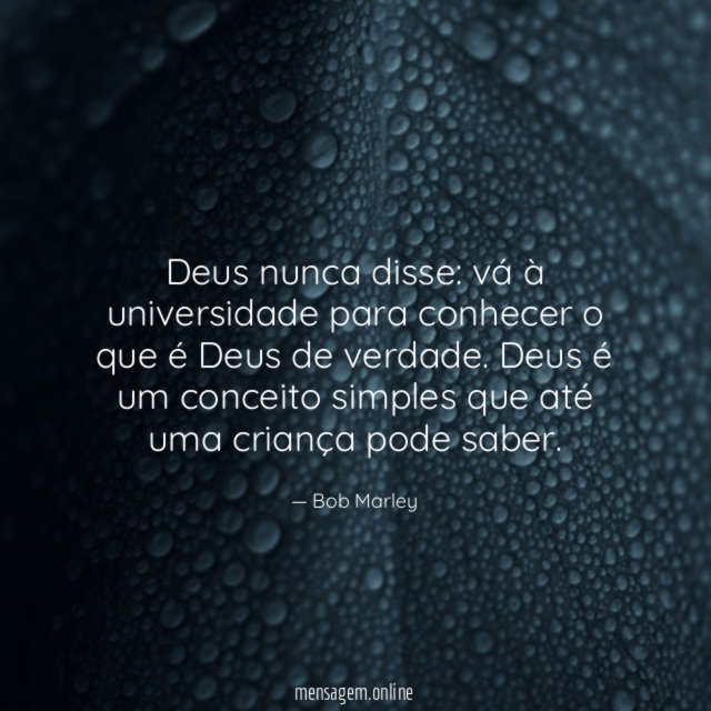Deus nunca disse
