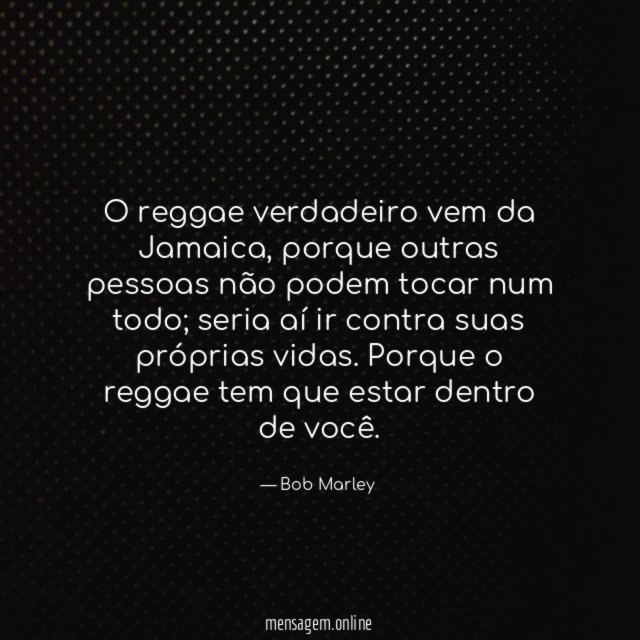 O reggae verdadeiro vem da Jamaica