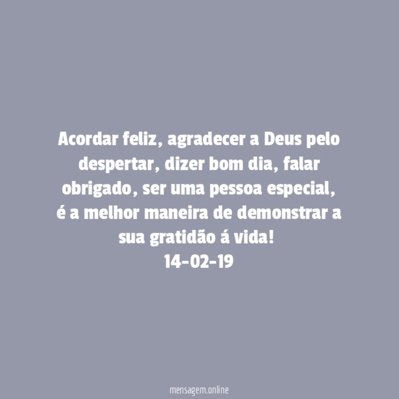 Acordar feliz