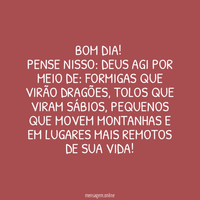 BOM DIA