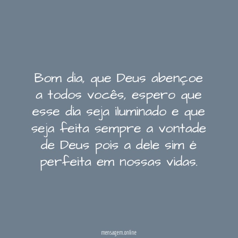 Bom dia