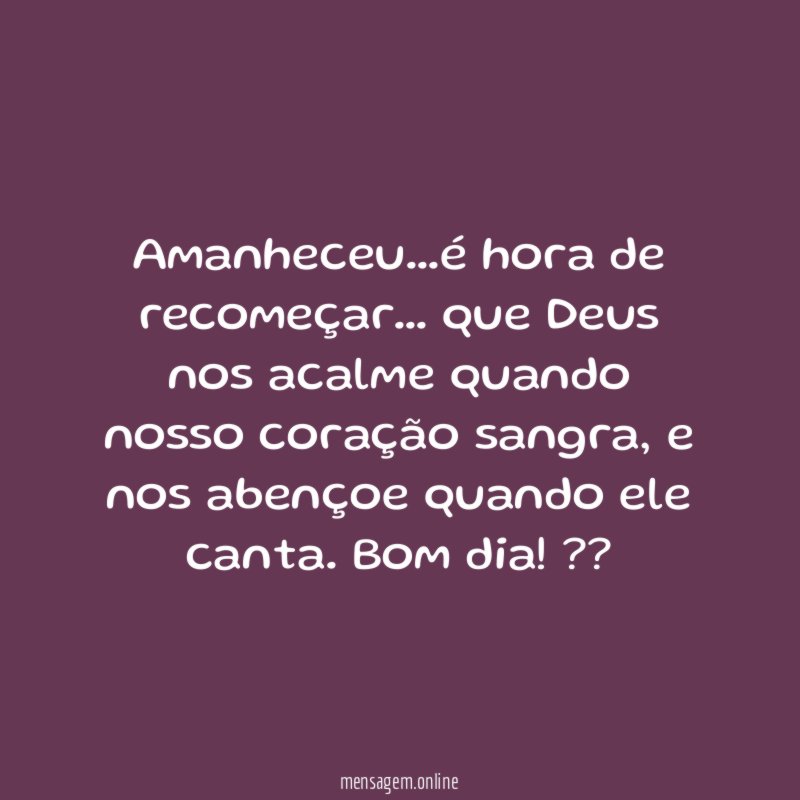 Amanheceu