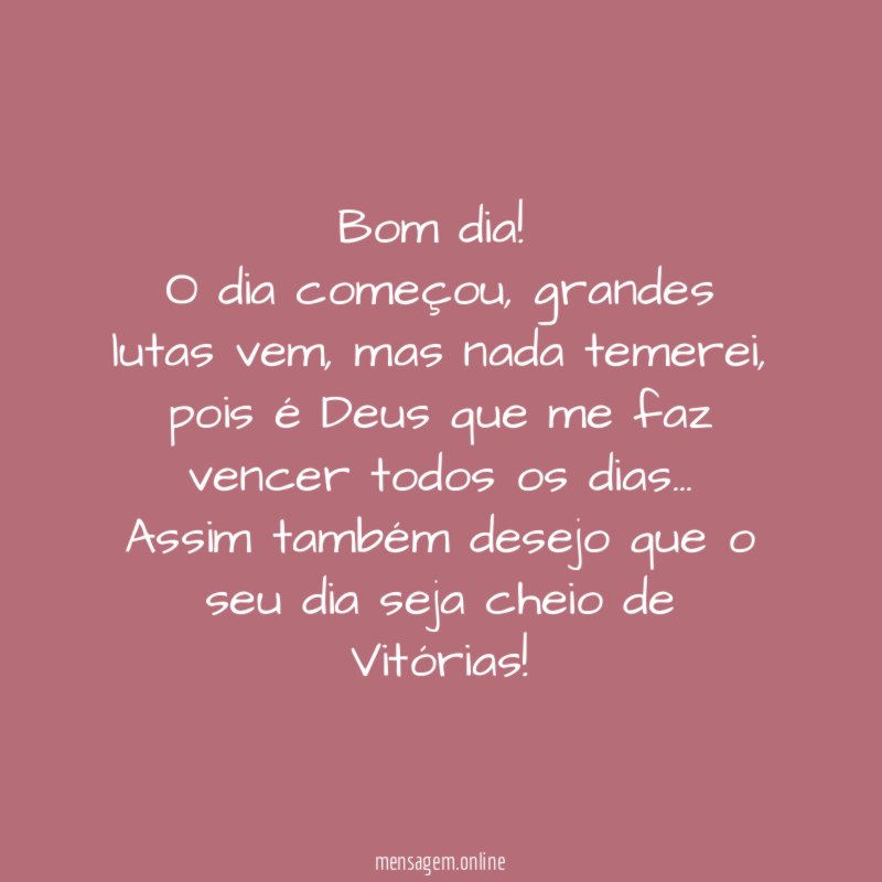 Bom dia