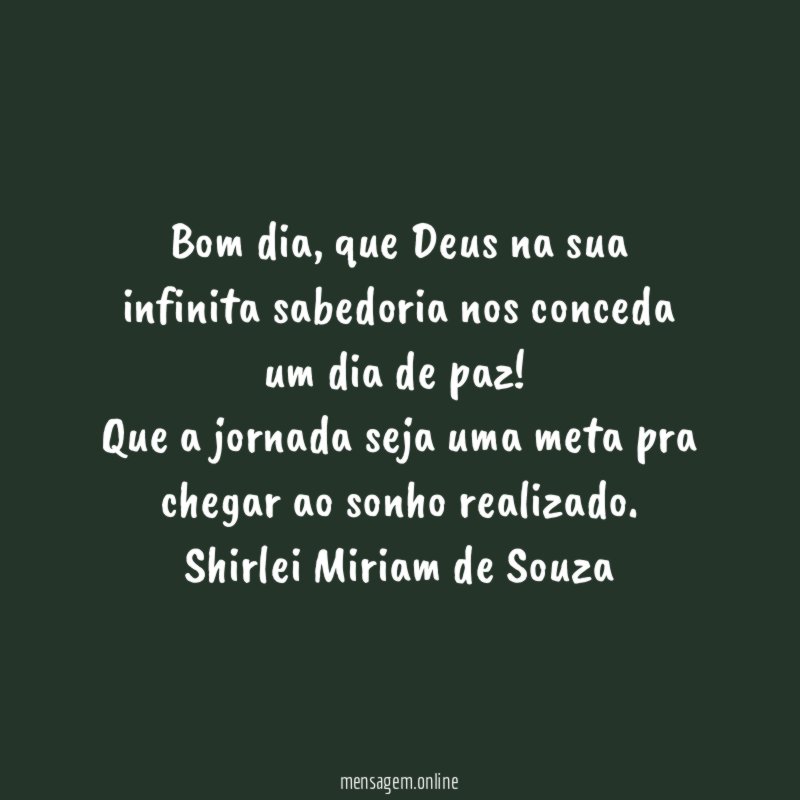 Bom dia