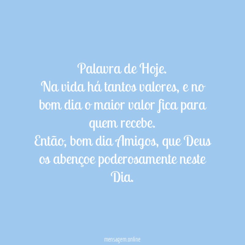 Palavra de Hoje