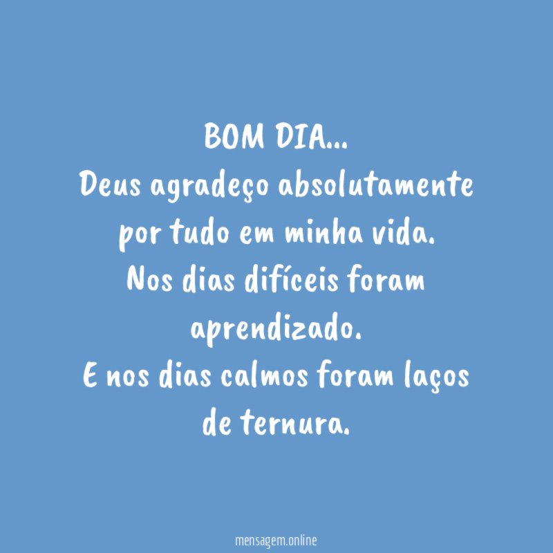 BOM DIA