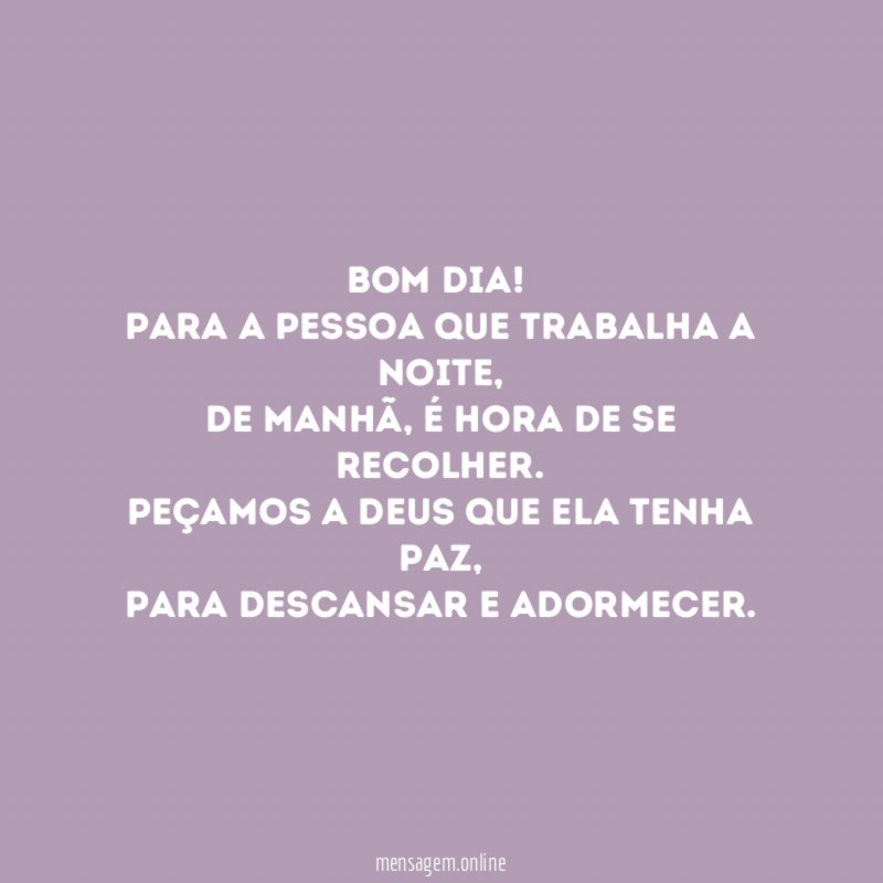 Bom dia
