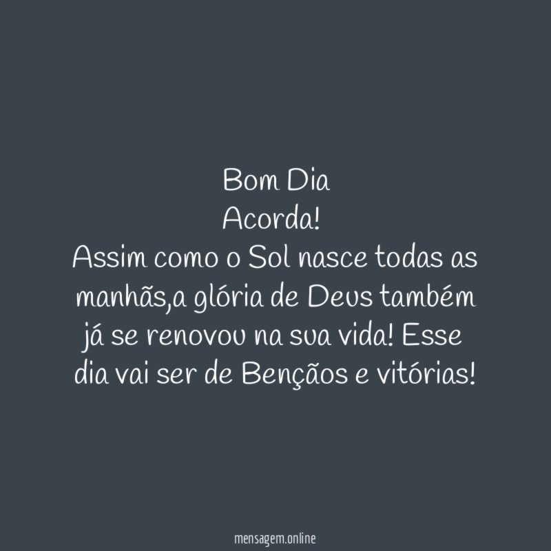 Bom Dia Acorda