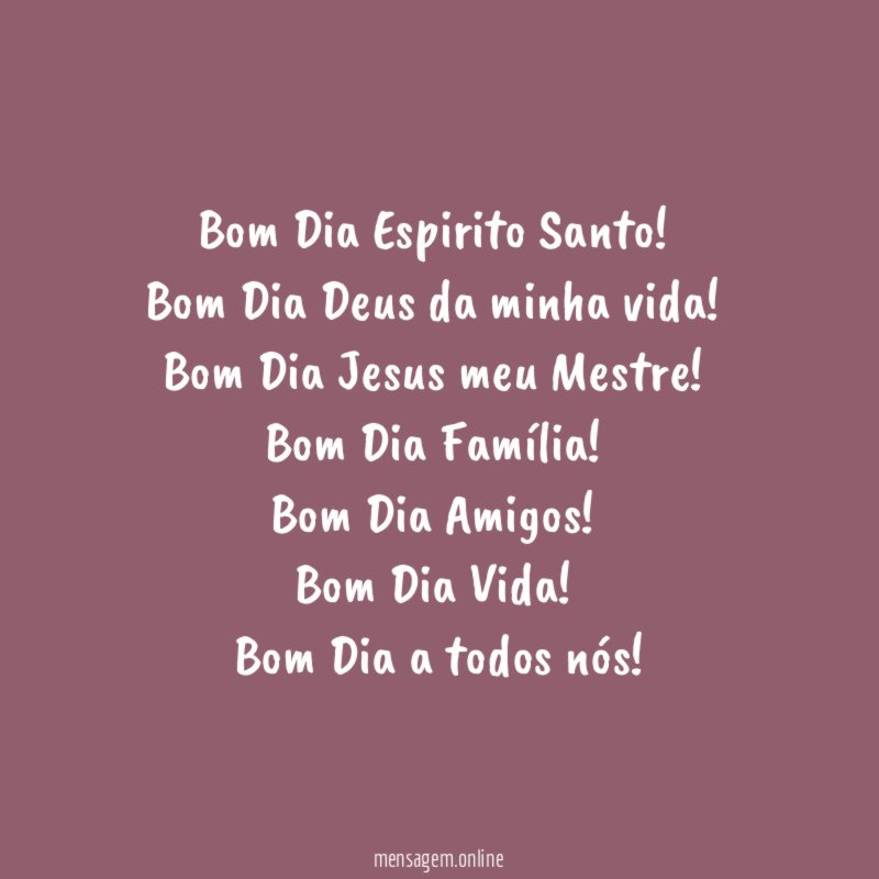 Bom Dia Espirito Santo