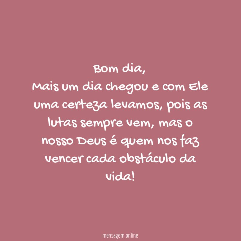 Bom dia