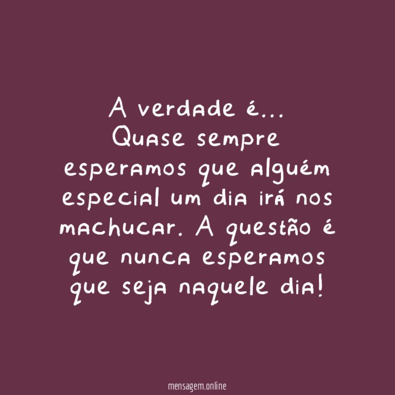 A verdade é