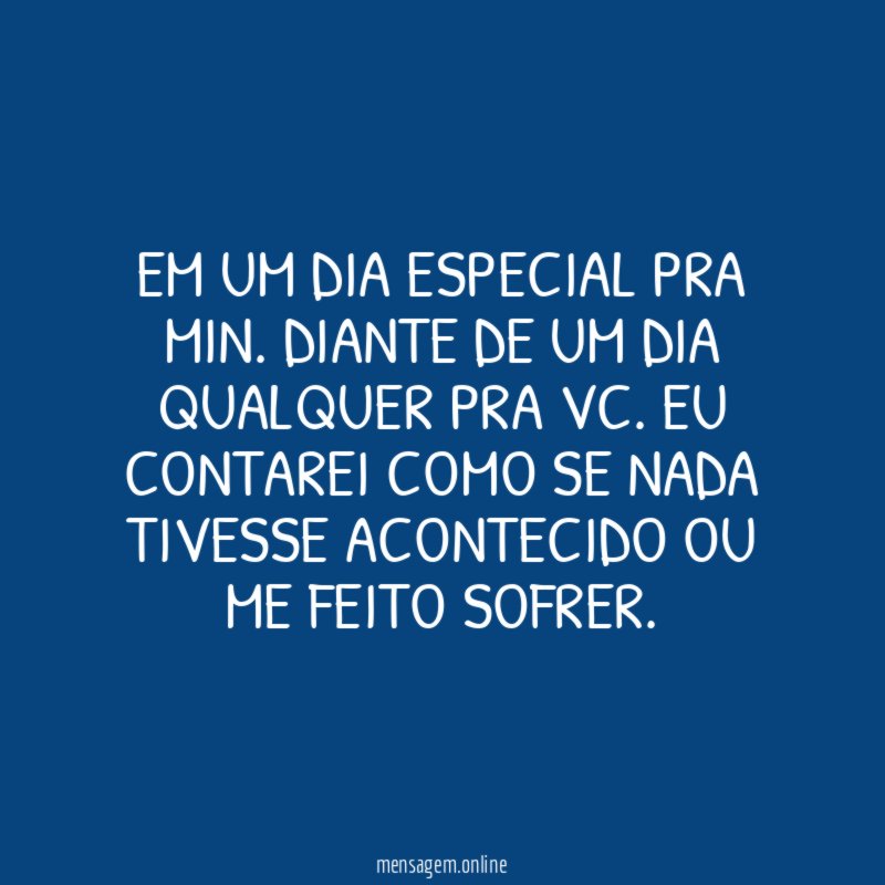 EM UM DIA ESPECIAL PRA MIN