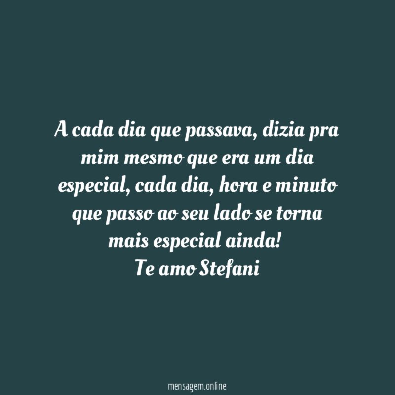 A cada dia que passava