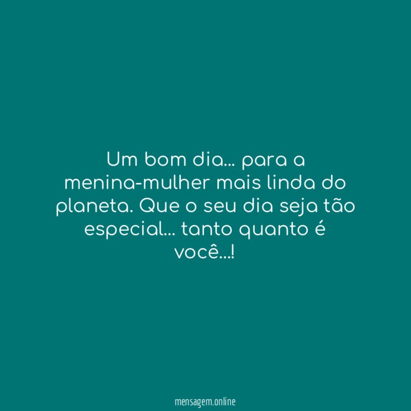 Um bom dia