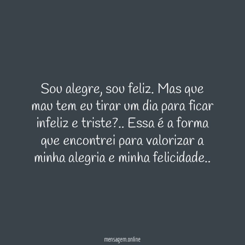 Sou alegre