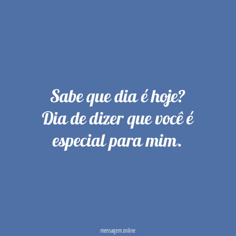 Sabe que dia é hoje