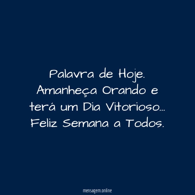 Palavra de Hoje