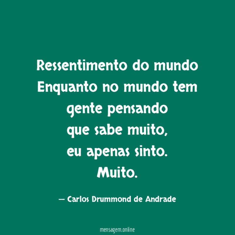 Ressentimento do mundo