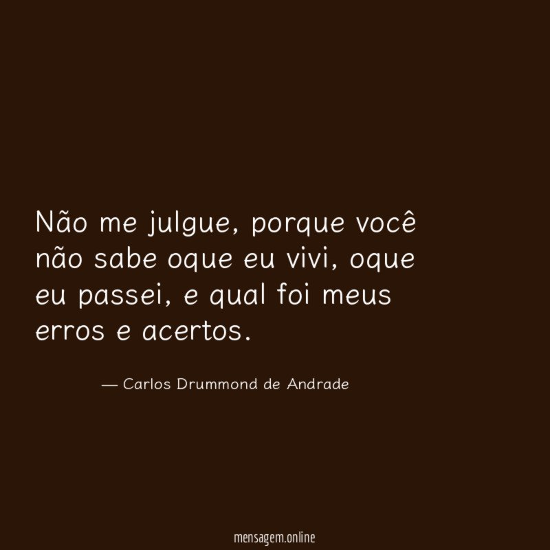 Não me julgue