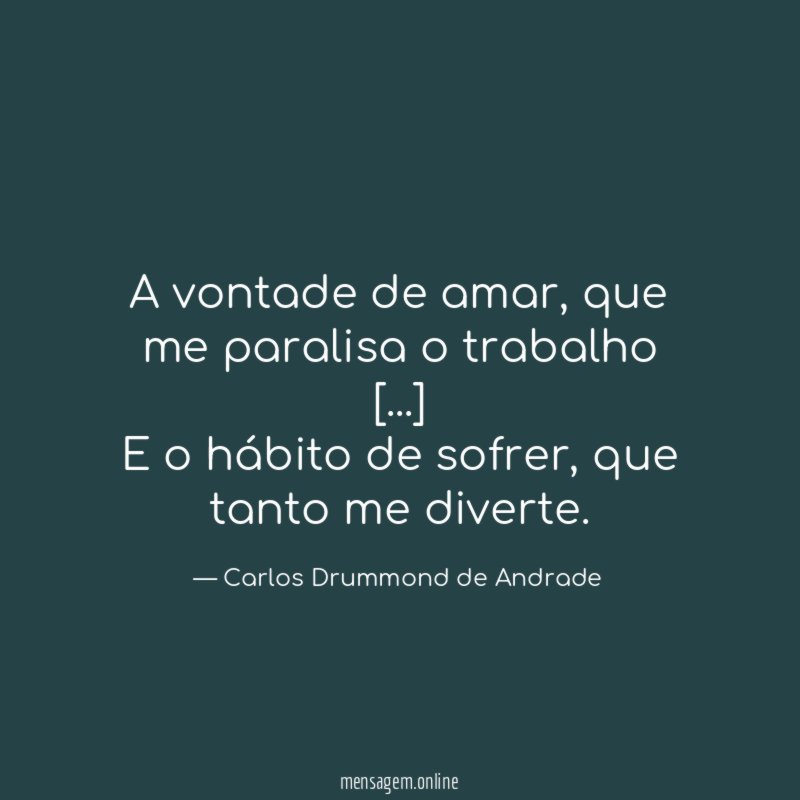 A vontade de amar
