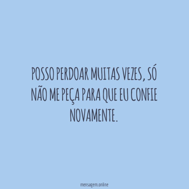 Posso perdoar muitas vezes