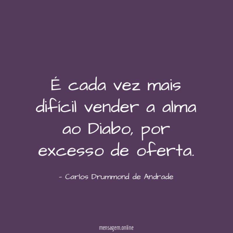 É cada vez mais difícil vender a alma ao Diabo