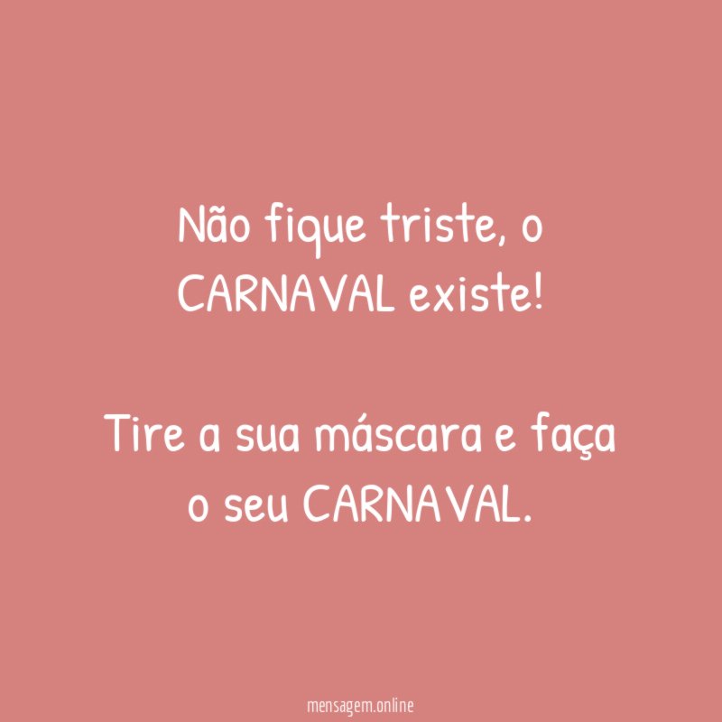Não fique triste