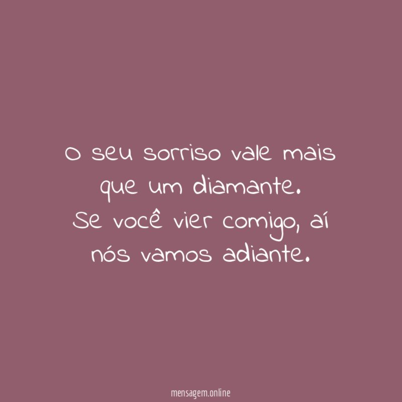 O seu sorriso vale mais que um diamante
