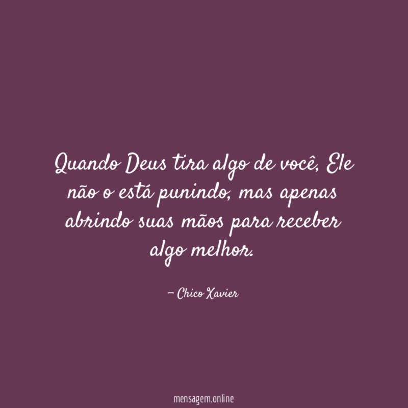 Quando Deus tira algo de você