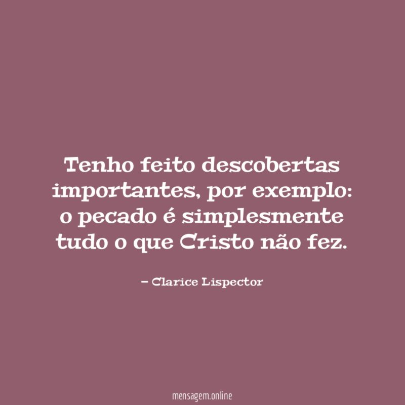 Tenho feito descobertas importantes