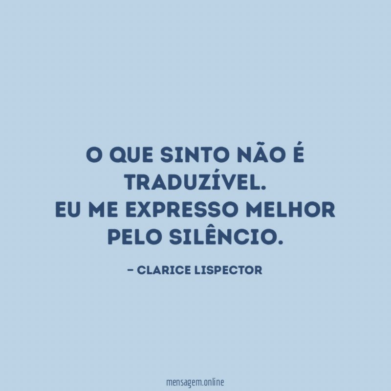 O que sinto não é traduzível