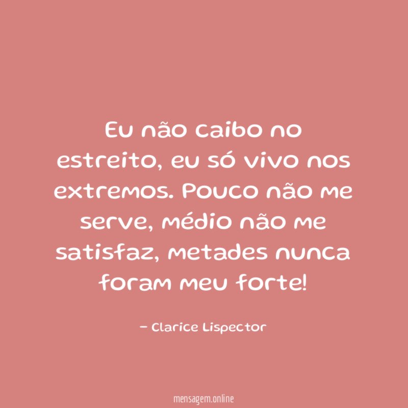 Eu não caibo no estreito