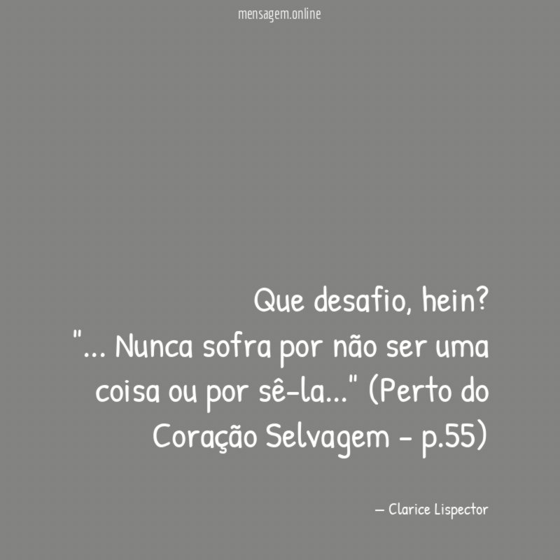 Que desafio
