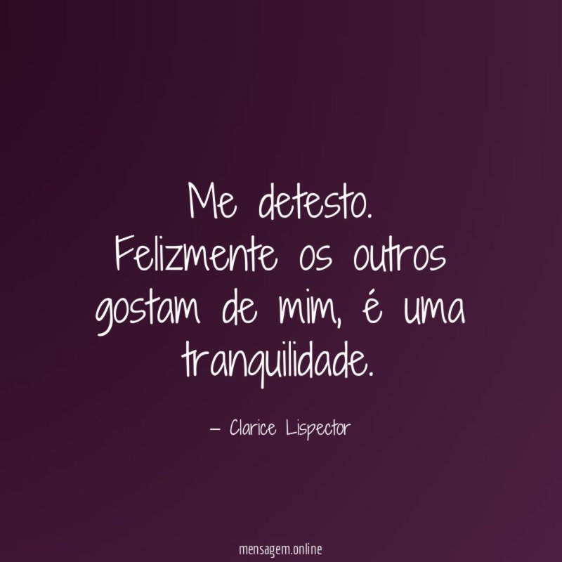 Me detesto