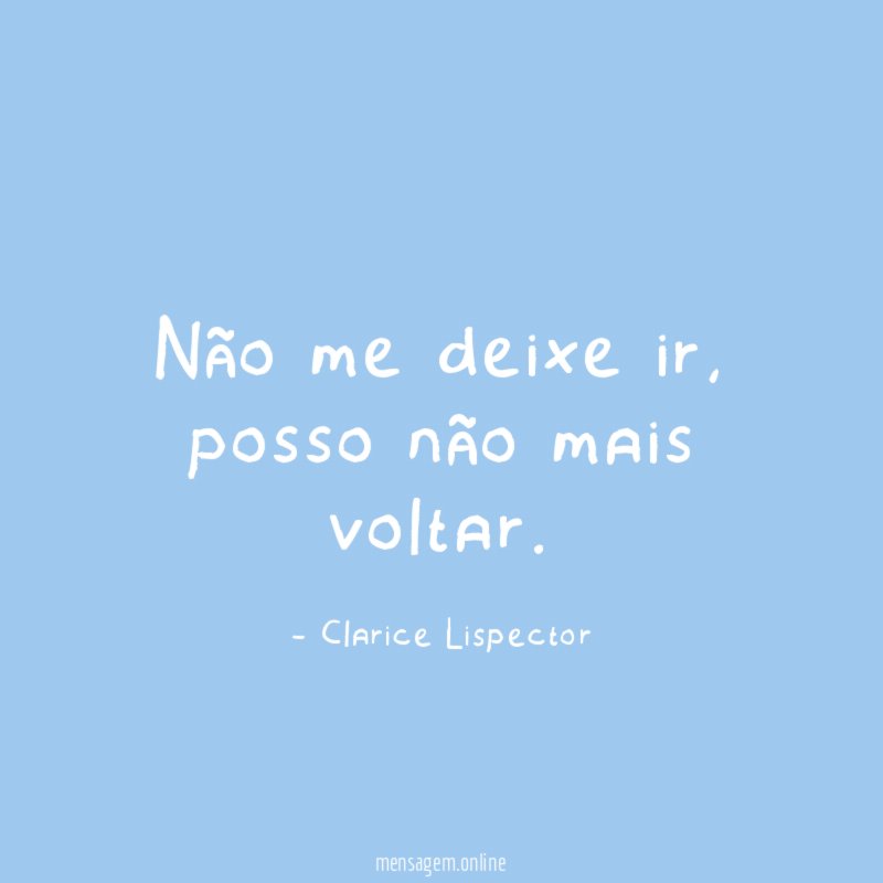 Não me deixe ir