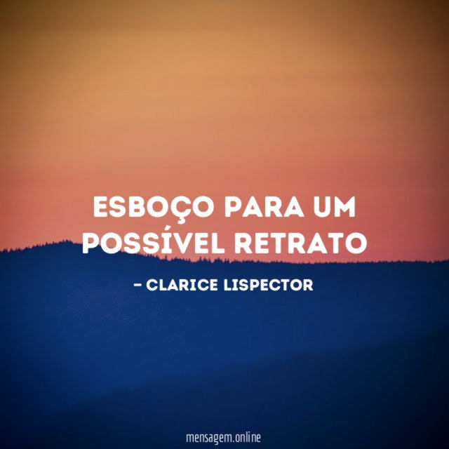 Esboço para um possível retrato