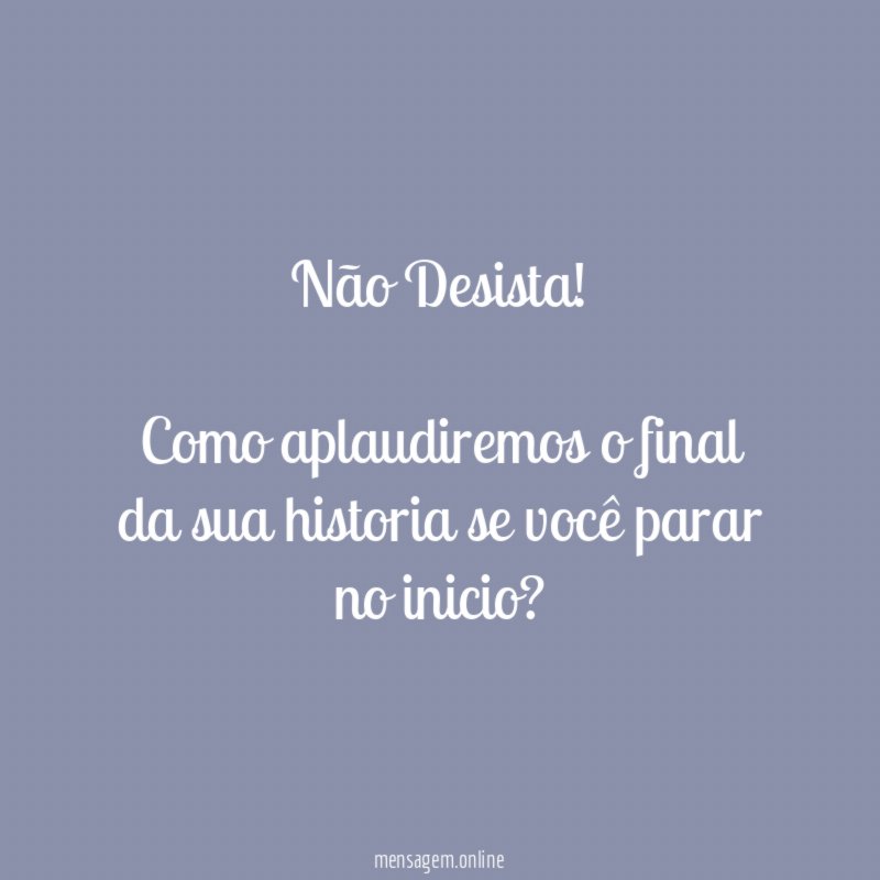 Não Desista