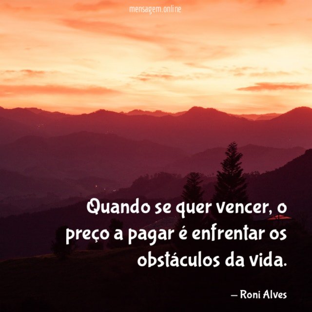 Quando se quer vencer