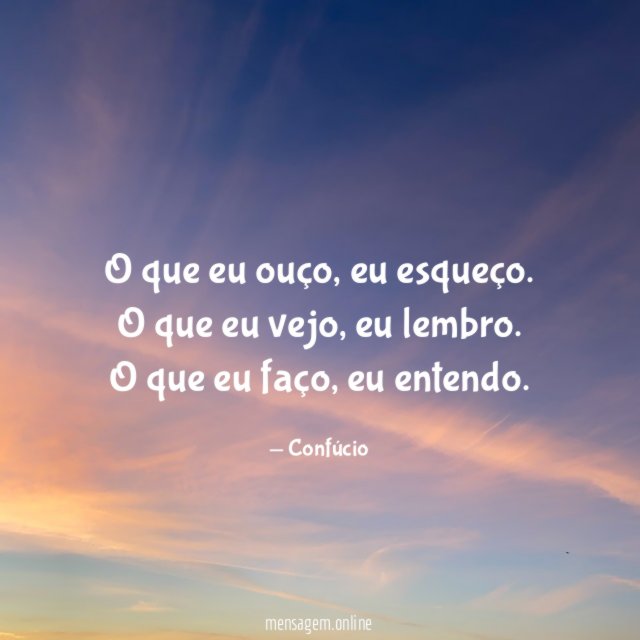 O que eu ouço
