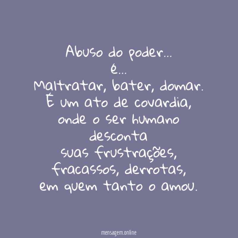Abuso do poder