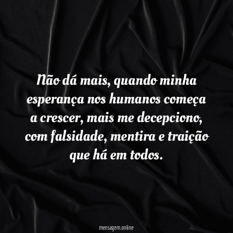 Não dá mais