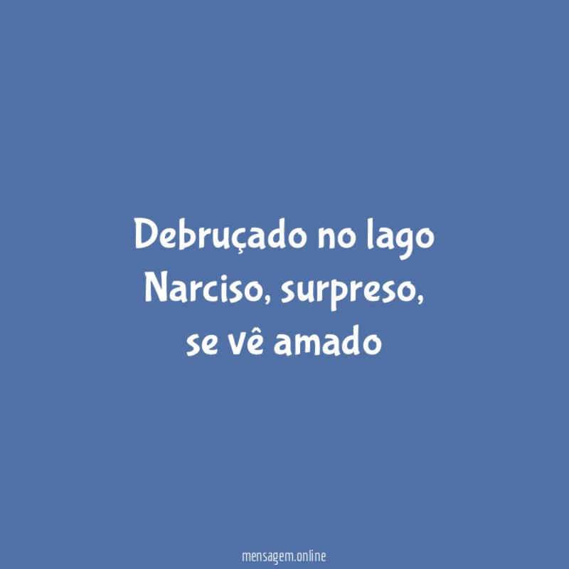 Debruçado no lago Narciso
