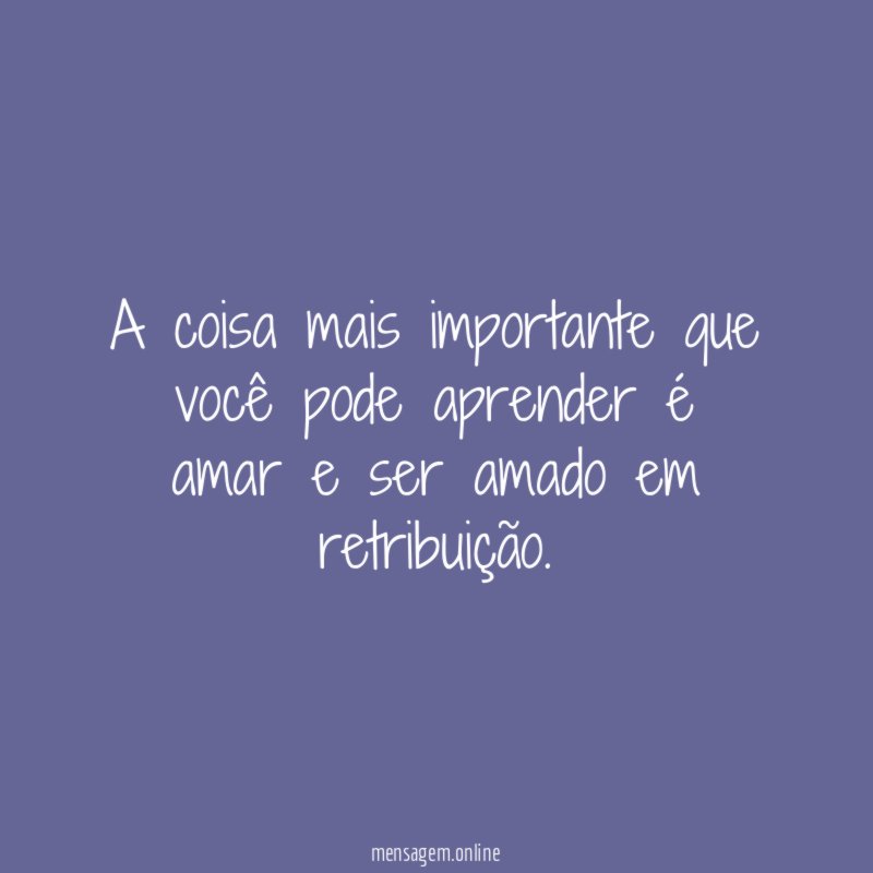 A coisa mais importante que você pode aprender