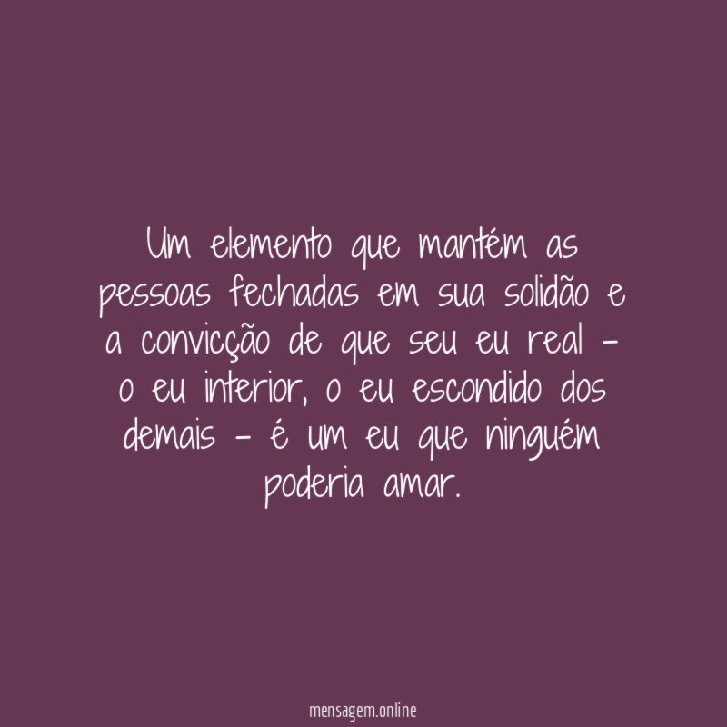 Um elemento que mantém as pessoas fechadas em