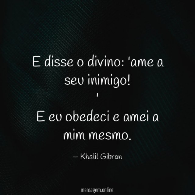 E disse o divino