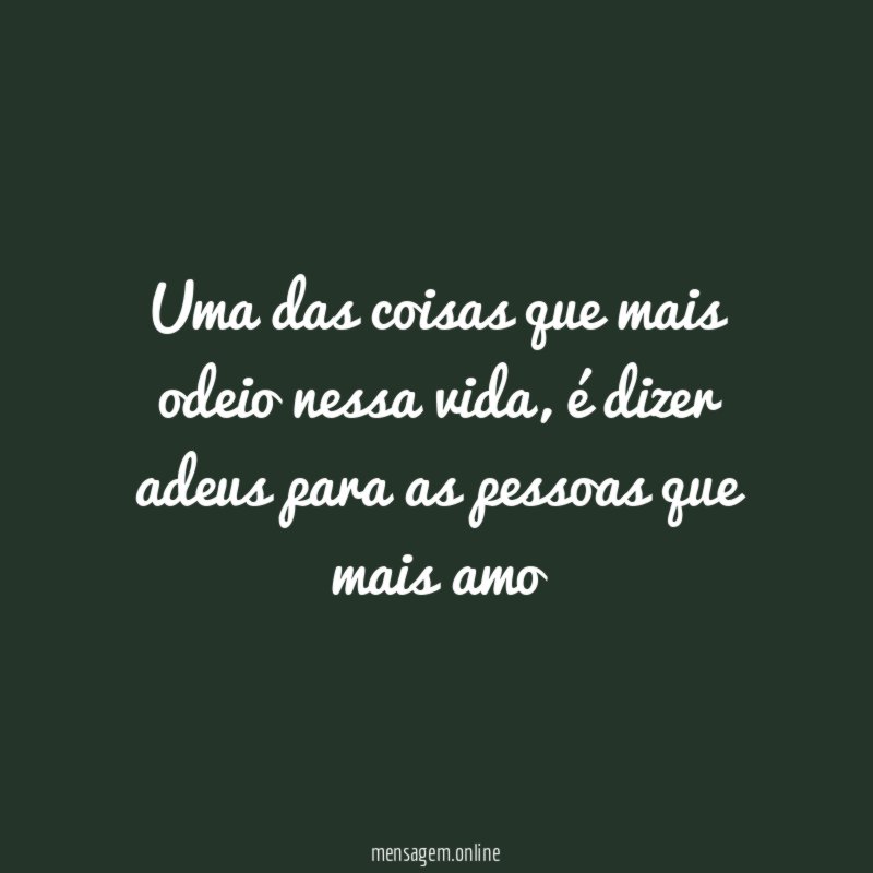 Uma das coisas que mais odeio nessa vida